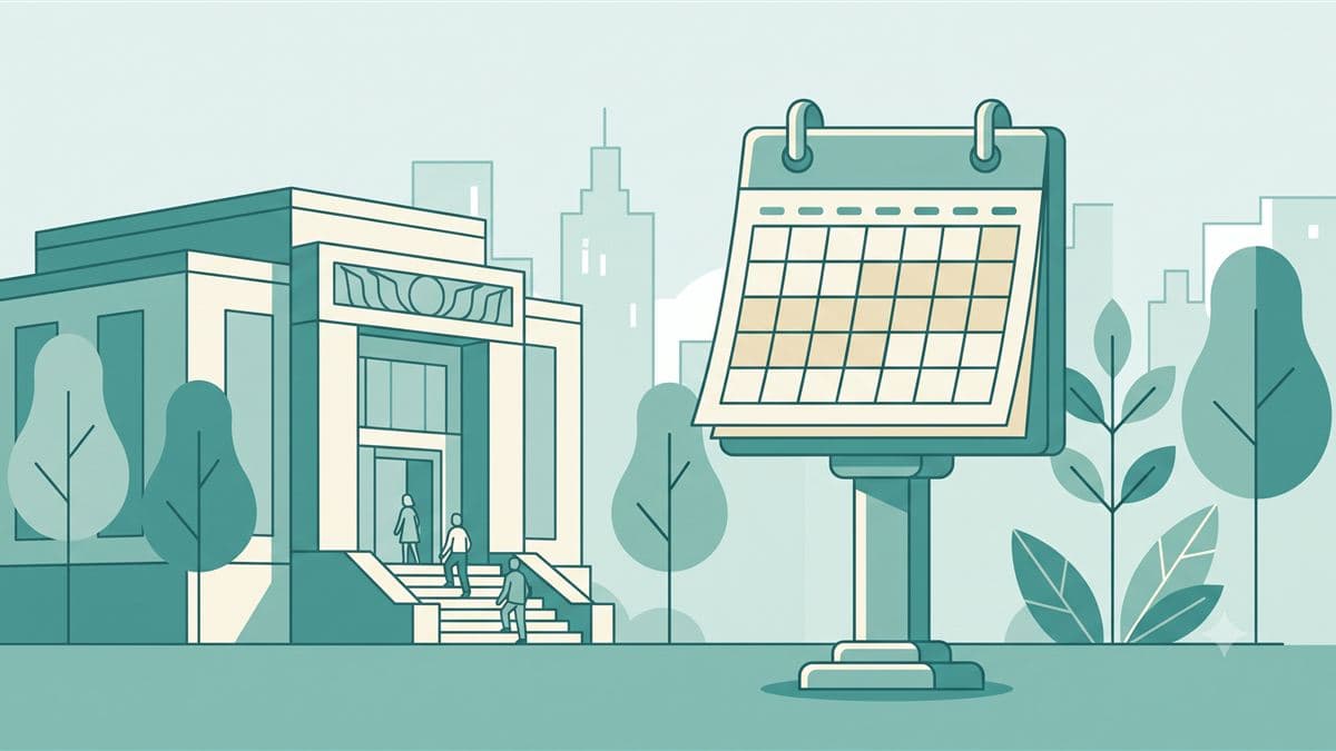 Ilustração de calendário e documento representando os 15 dias de atestado antes do INSS assumir o afastamento